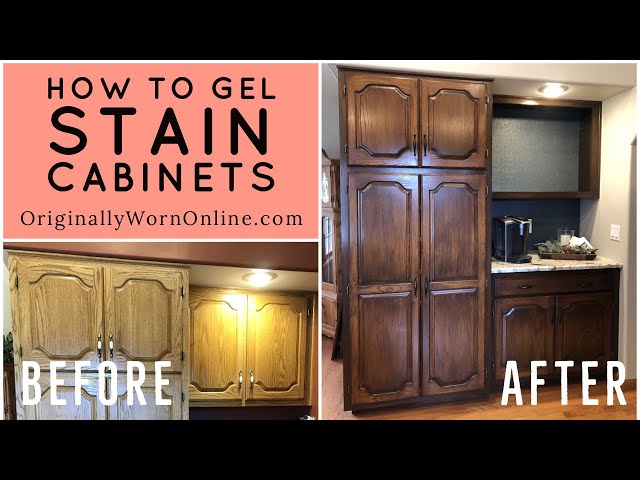 Gel Stain Cabinets Before And After | Cabinets Matttroy