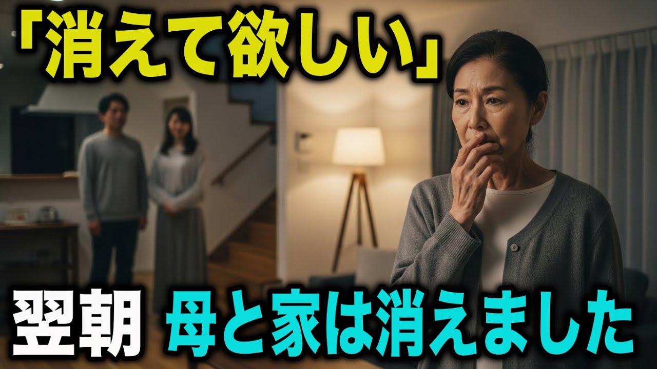 嫁の『消えてほしい』を聞いた夜──翌朝、私は家を売り、“母親”を卒業した