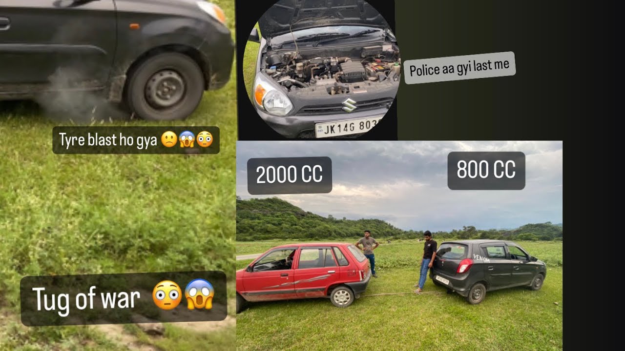 TUG OF WAR😱 || Maruti 800 vs Lord Alto 800 in Grass 🚀❤️‍🔥😳 Watch till EnD ✅