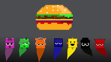 Cube Battle Break the Blocks, Unlock the Secret Burger