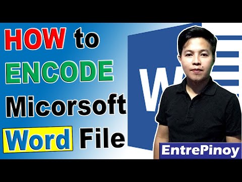 TIPS FOR ENCODING IN MICROSOFT WORD | MS Office Word for Beginners | EntrePinoy