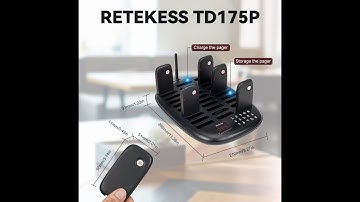 Retekess TD175P Large-Capacity Restaurant Paging System With 30 Pagers