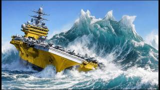 USS Kitty Hawk (CV-63) vs Monster Waves | Realistic Naval Disaster Documentary