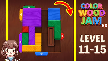 Color Wood Jam Level 11-15 Solution Walkthrough
