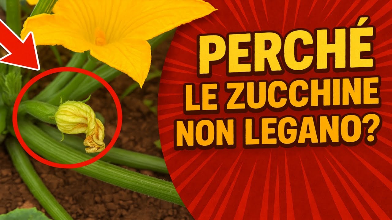Perché le zucchine non legano? 🎃 5 errori che vi fanno perdere il raccolto, e il metodo infallibil