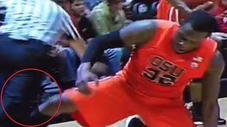 Oregon State's Jarmal Reid Ejected for Tripping Ref vs. Utah