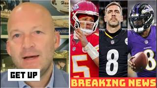 GET UP | Tim Hasselbeck on Rodgers want return Steelers, Lamar seek first SB, Chiefs win AFC West?