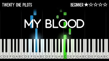 Twenty One Pilots - My Blood - EASY Piano Tutorial