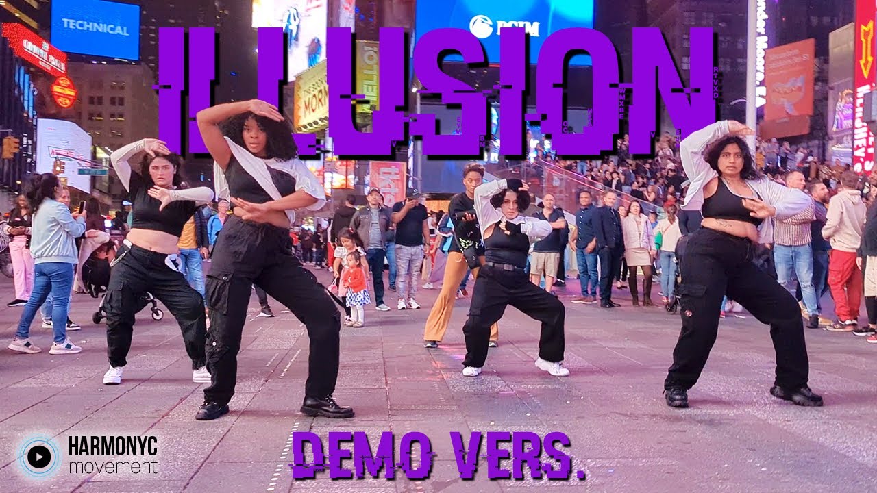 [KPOP IN PUBLIC TIMES SQUARE] aespa (에스파) - 도깨비불 (Illusion) Demo Vers. Dance Cover