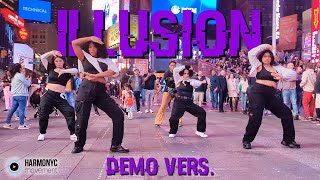 Kpop In Public Times Square Aespa 에스파 - 도깨비불 Illusion Demo Vers. Dance Cover