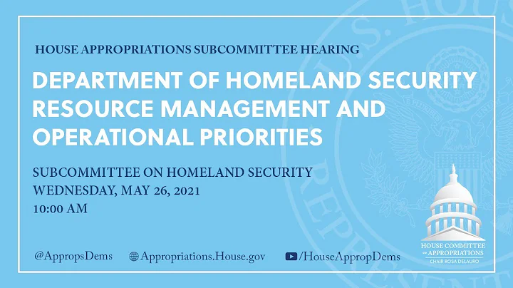 Department of Homeland Security Resource Management and Operational Priorities (EventID=112695)