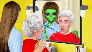 An ALIEN became Our NANNY for 24 Hours !