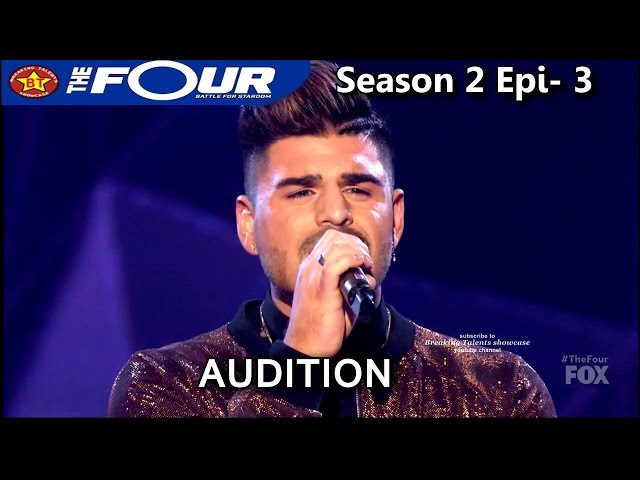 Matt Bloyd sings “How Will I Know”  Audition The Four Season 2 Ep. 3 S2E3 class=