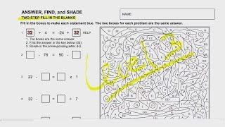 Video for Two-Step Fill in the Blanks Worksheet (Level 3)