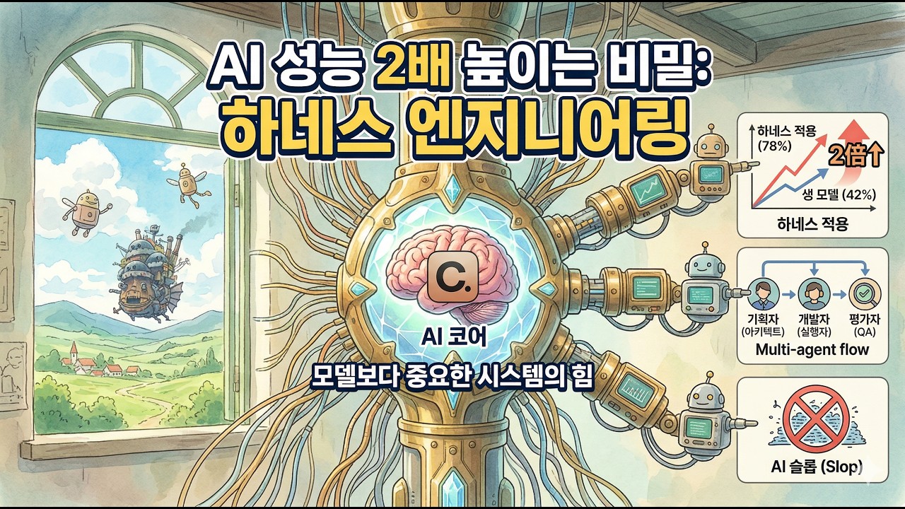 AI 성능 2배 높이는 비밀: 하네스  엔지니어링