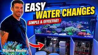 How I do Water Changes on my Saltwater Reef Tank - Super Simple