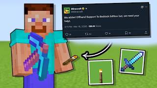 Minecraft Bedrock Players Have Been Waiting For This Offhand News