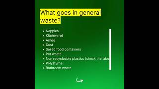 What goes in to the Black bin (General waste)
