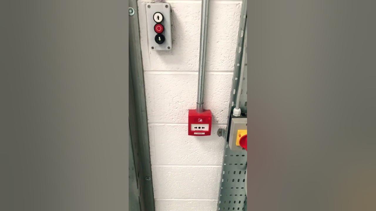 Fire alarm manual call point activation with sounder and beacon