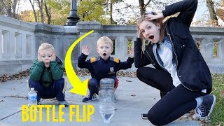 BOTTLE FLIP DARE CHALLENGE 2 (with a twist!) | Match Up