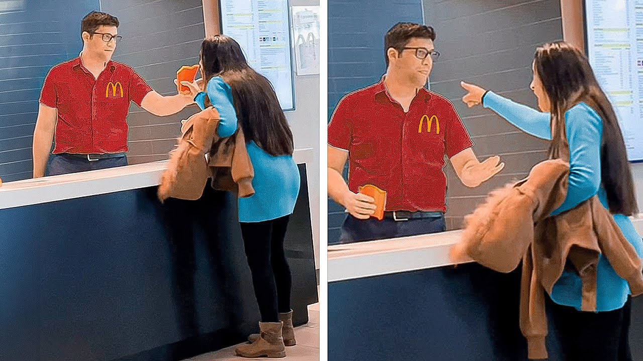 Karen Tries ATTACKING Employee Over Fries..!