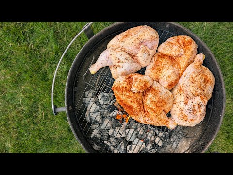 Old School Smoked Chicken Halves: Classic Weber Kettle Method