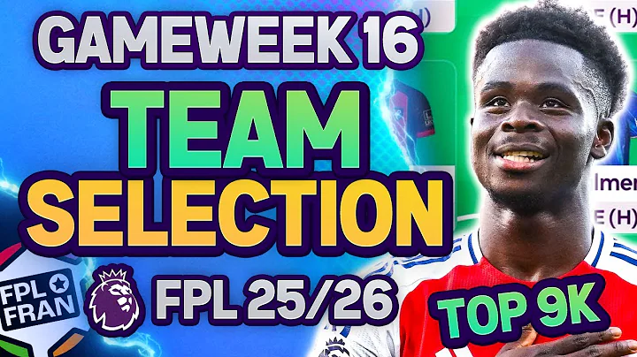 FPL GW16 TEAM SELECTION | 🌍 9k | Fantasy Premier League 2025/26