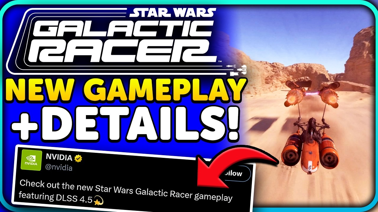 NEW Star Wars Galactic Racer Gameplay! Pod Racing + Details!