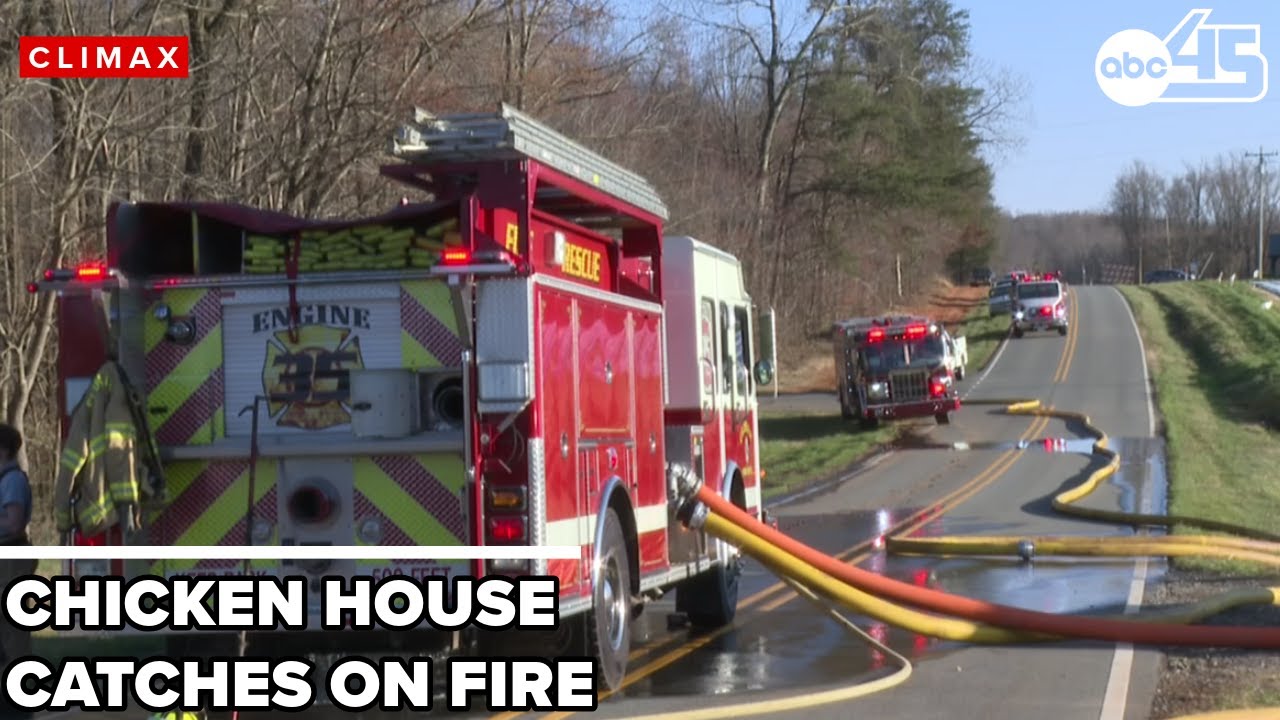 Chicken Houses Catch Fire in Climax