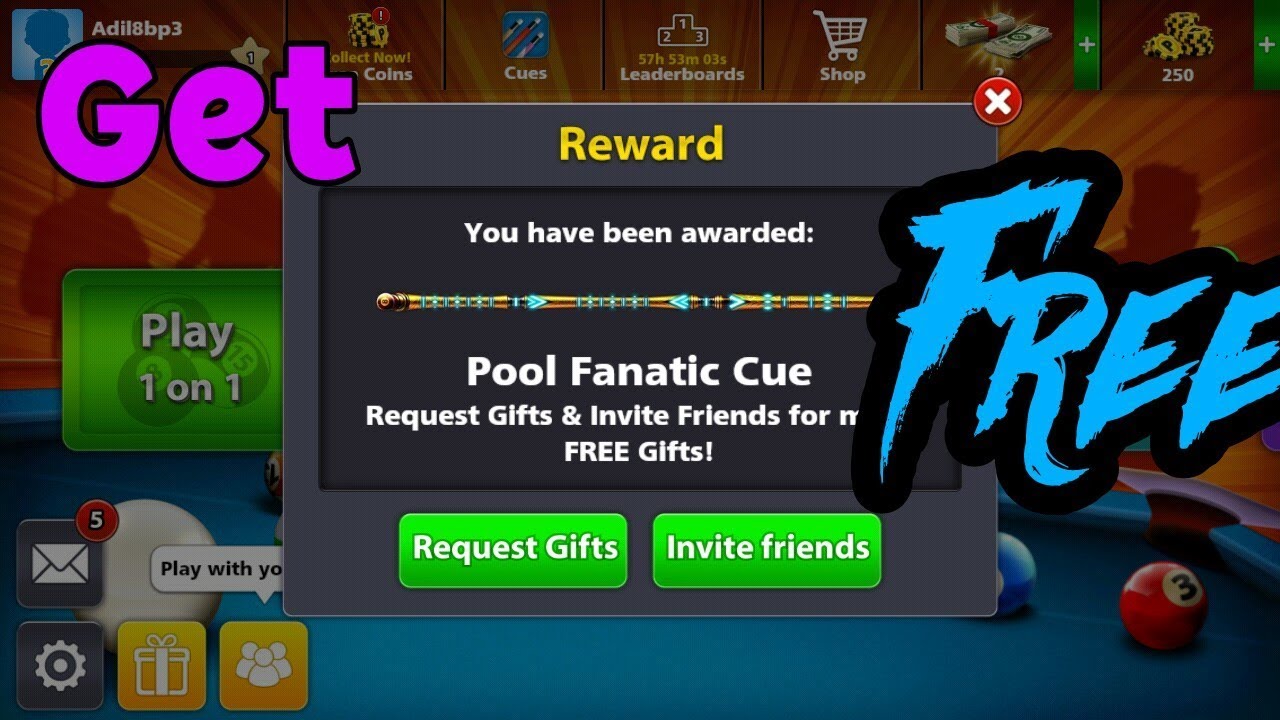 Get Pool Fanatic Cue For Free - 8 Ball Pool