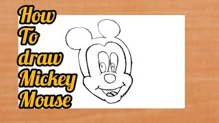 Secrets to perfect Mickey Mouse drawing/quick Mickey mouse drawing tutorial #art