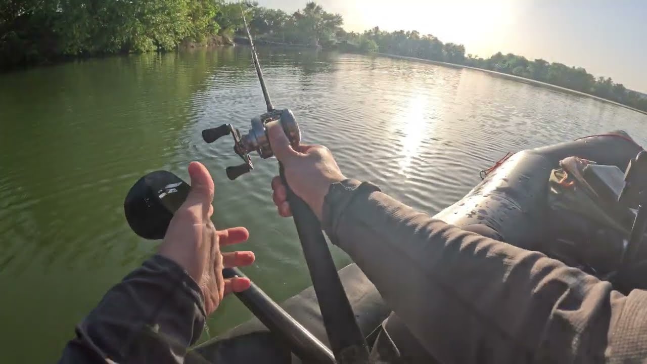 Bass Fishing Live Streaming Highlight in USA Lake Kokopelli Packraft inflatable kayak boat Megabass