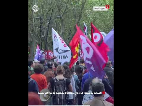 المئات يدعمون غزة في مظاهرة بمدينة تولوز الفرنسية