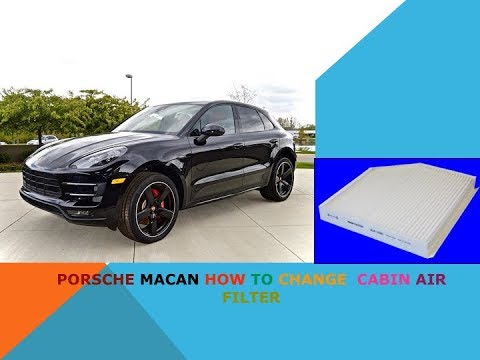 Porsche Macan how to change cabin air filter - YouTube