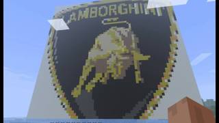 Lamborghini Logo - Mineraft art