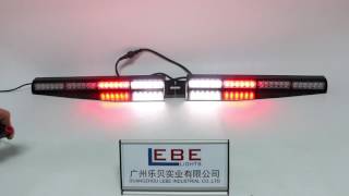 LB1105G Red White LED Split Visor Strobe Light