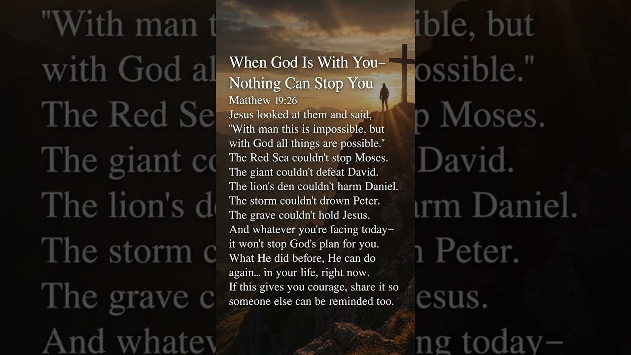 When God Is With You, Nothing Is Impossible ✝️