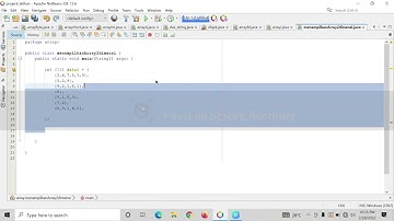 menampilkan elemen array menggunakan tipe data integer dua dimensi