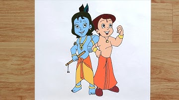 How to Draw Chhota Bheem & Krishna | Easy Step by Step | Sketch Drawing | Easy Sketches