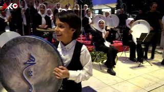 تکنوازی دف امیر مهدی منفرد - آکو بند - Daf solo in Mahan Garden, Iran Mall by Amir Mahdi Monfared