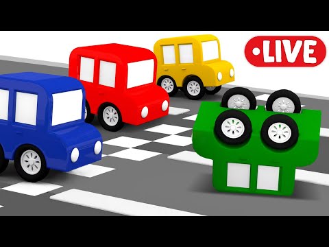 4 машинки для малышей 🔴 Развивающие мультики для самых маленьких