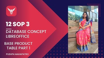 12  SOP3 Database Concept LibreOffice Base Product Table Part 1