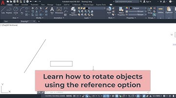 Learn how to rotate objects using the reference option