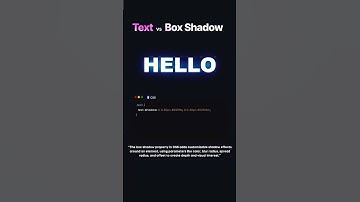 CSS text shadow Vs box Shadow #shorts #shortsfeed #css3 #webdesign #webdevelopment #coding #viral