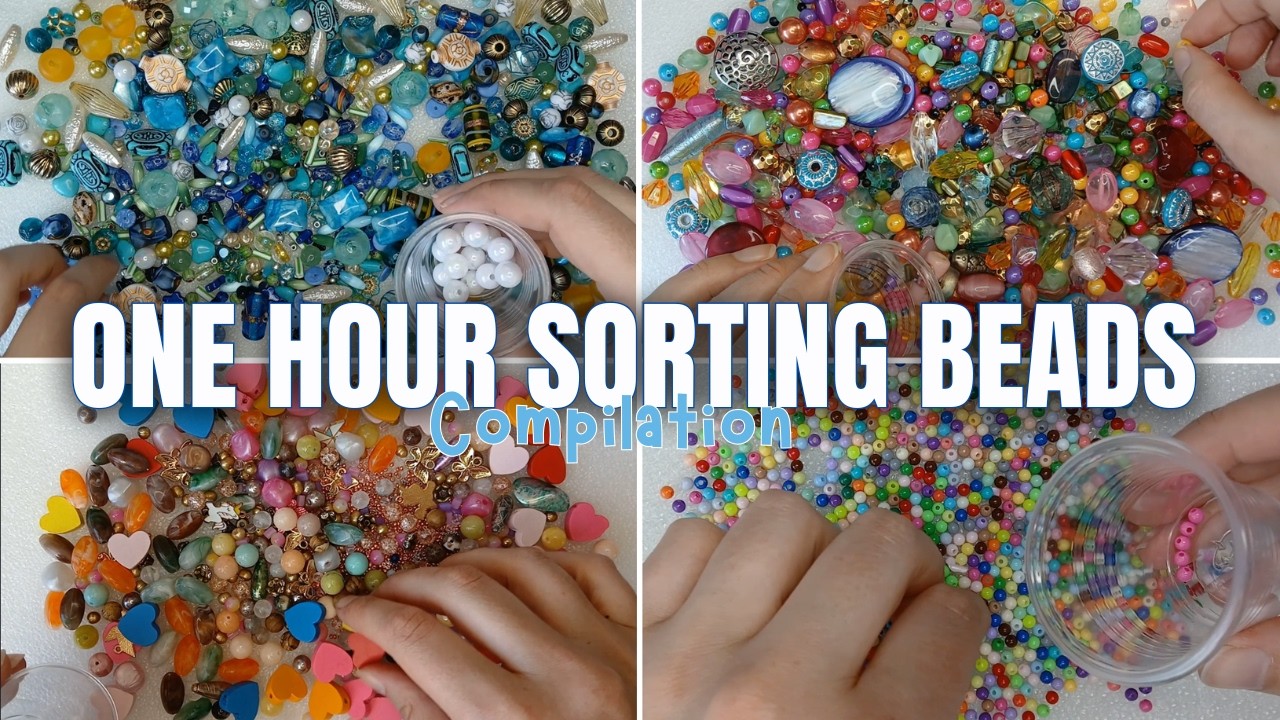 One Hour Sorting Bead Soup Mixes | ASMR Compilation