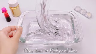 ASMR】🧊スーパークリアスライム↪︎桜ピンクパールスライム