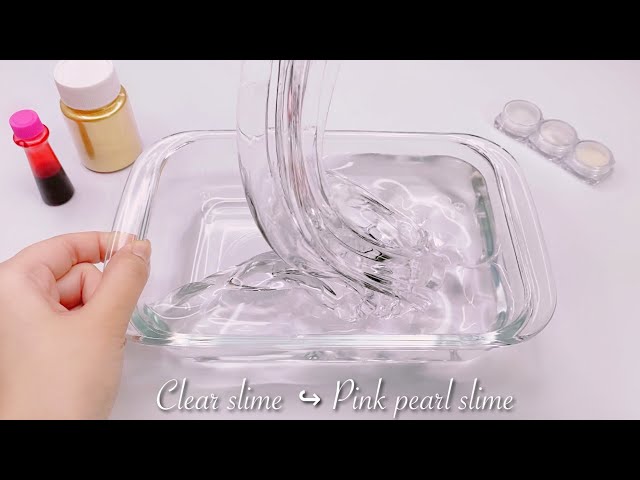 ASMR】🧊スーパークリアスライム↪︎桜ピンクパールスライム🌸【音