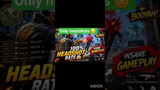 100% HEADSHOT RATE 😱 | Free Fire MAX Insane Gameplay
