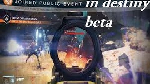 destiny beta public event gameplay