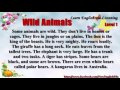 Wild Animals Learn English via Listening Level 1 Unit 42